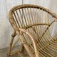 Pair of vintage rattan armchairs