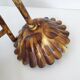 Suspension vintage 1970 pagode faux bambou