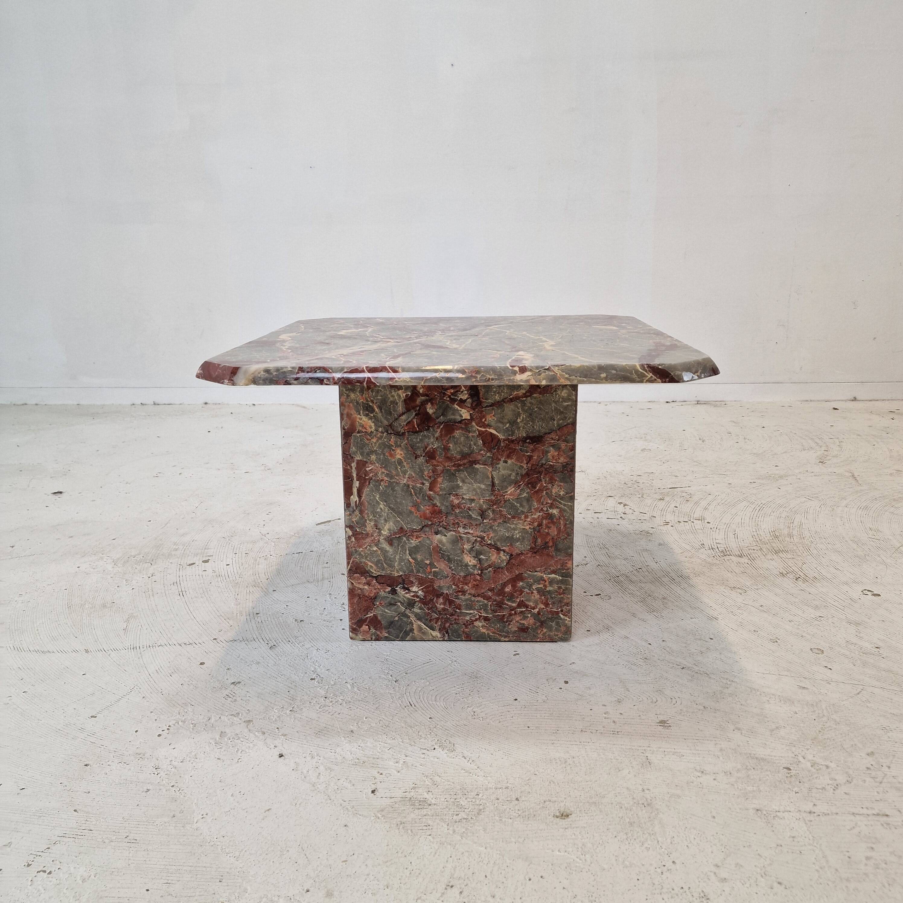Italian Marble Coffee or Side Table, 1980s