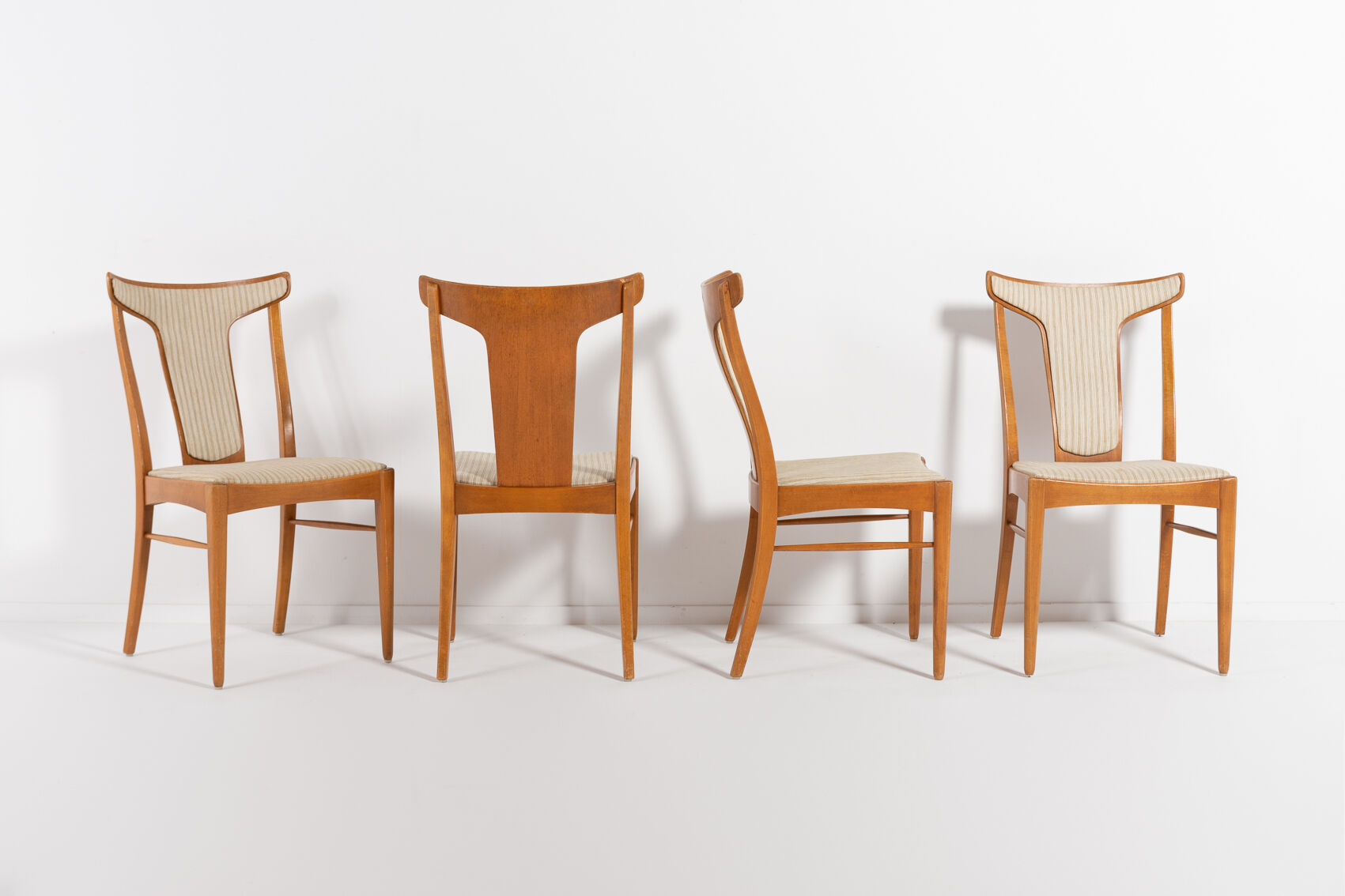 Set of 4 Swedish chairs by Axel Larsson for Bodafors 1960