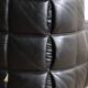 Kashima three seater sofa in black leather by Michel Ducaroy for Ligne Roset, 1970s