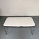 Bureau ou table design USM Haller plateau blanc structure métal