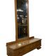 Meuble bas, d'entrée vintage en bois avec miroir