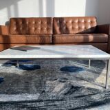 Mid-Century Style 3-Seater Leather Sofa