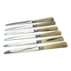6 old table knives signed J Ott Coutellerie de Colmar