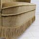 Danish velour 2 seater sofa, original condition, beech wood, 1960s