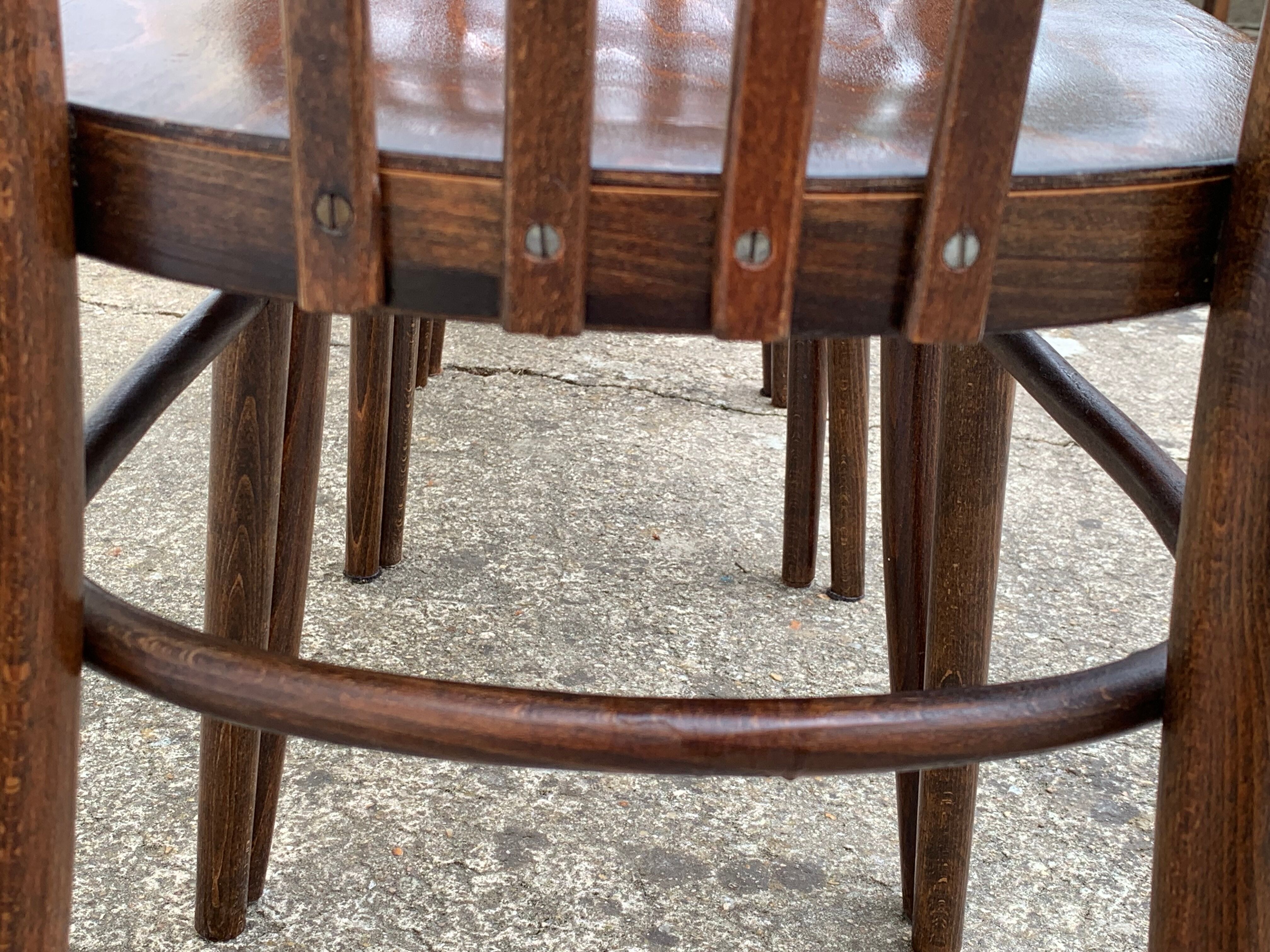 Bistro chairs 1950 made in Czechoslovakia