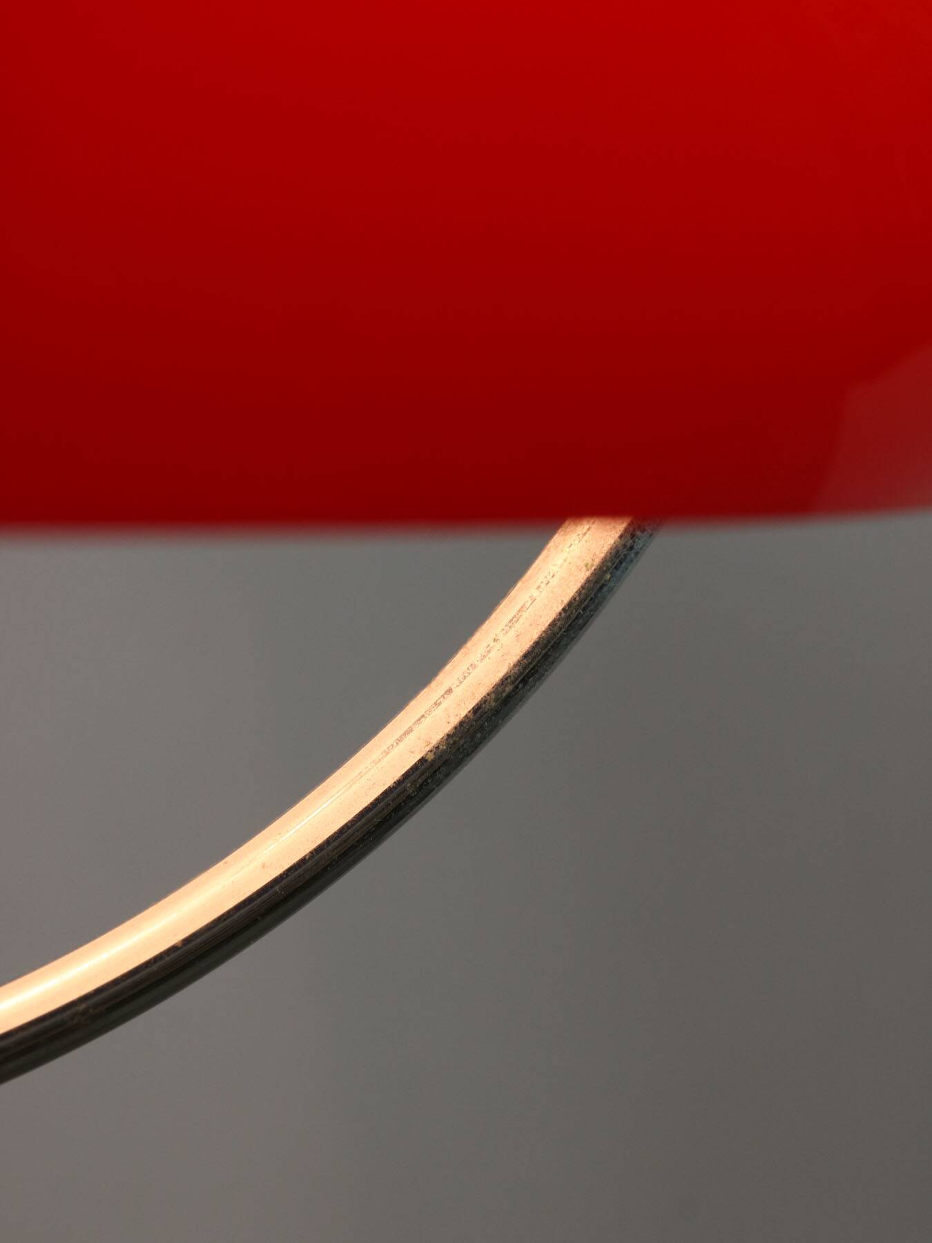 Space Age Italian Red Jolly Pendant Lamp from Guzzini