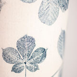 Sandstone mustard pot lamp, Maronnier leaves pattern