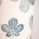 Lampe pot à moutarde en grès, motif feuilles de Maronnier