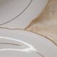 Lot 2 plats porcelaine blanc et or