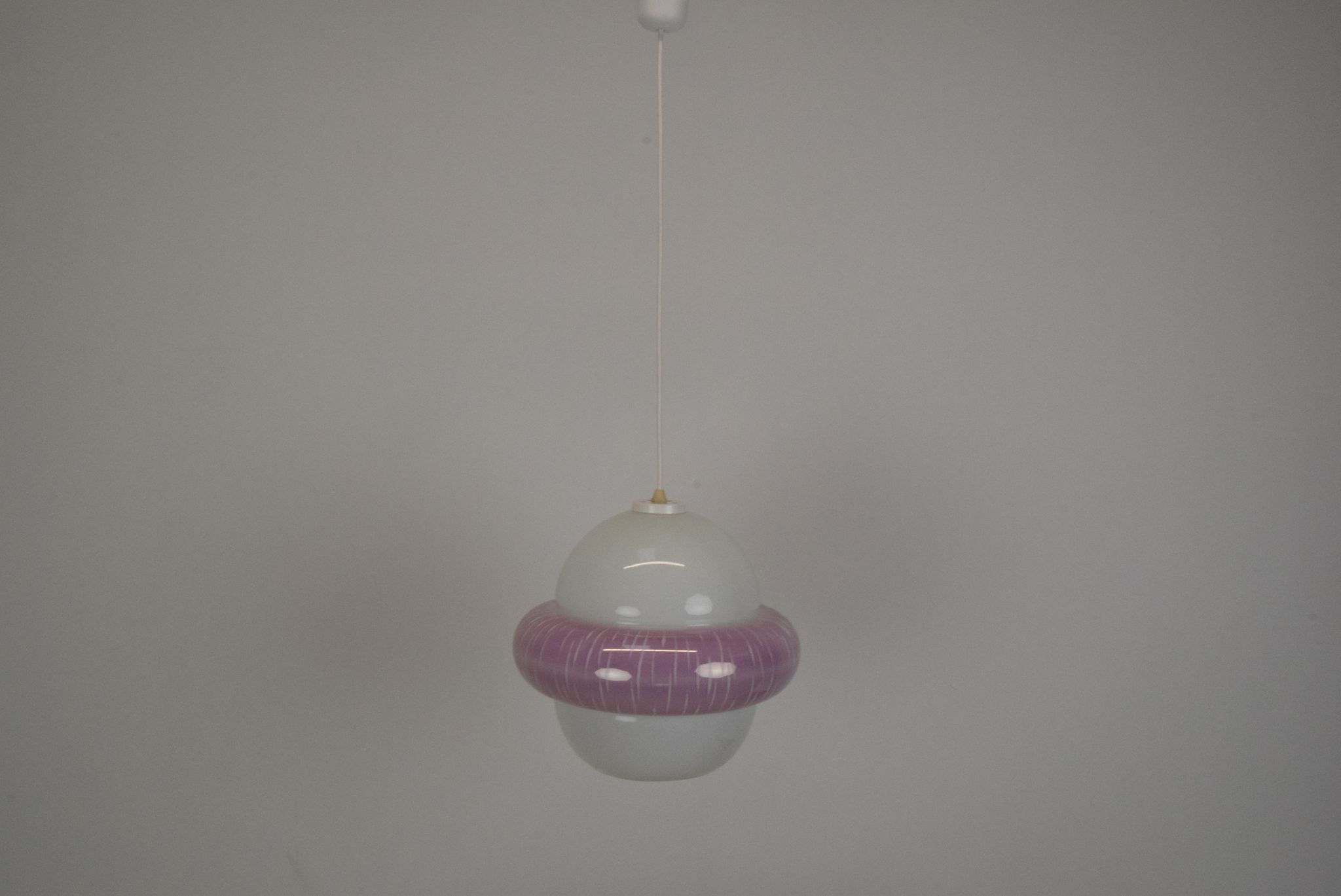 Suspension en verre du milieu du siècle, années 1960