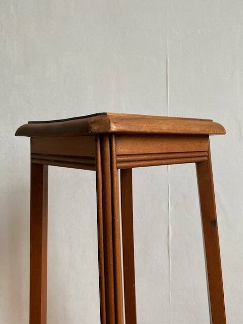 Antique wooden high stool (pedestal table) (1910-1930)