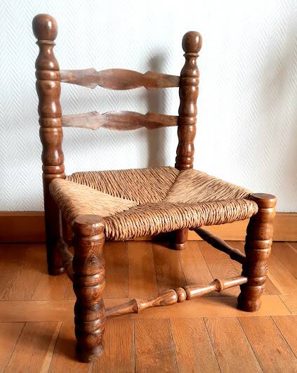 1940s Dudouyt style low chair