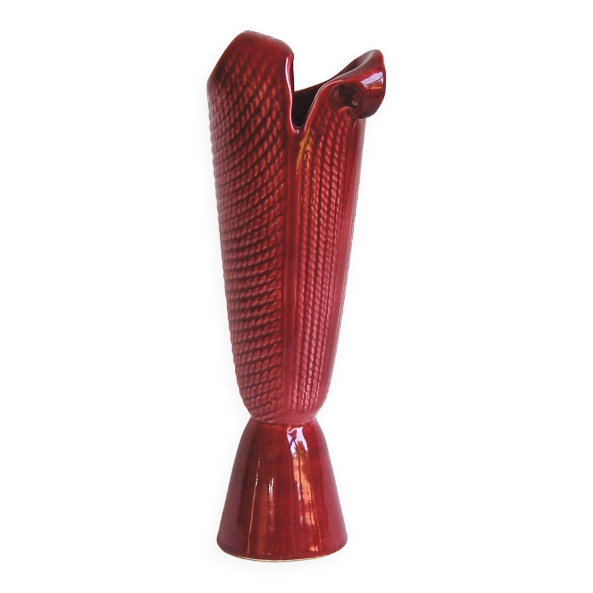 Vase Keralux Studio d'Art n°7/56 - E. D'Hossche 1956