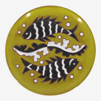 Jean Picart Ledoux plate with fish