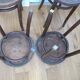 Lot de 4 tabourets bas bistrot