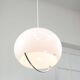 White Space Age Jolly Pendant Lamp from Guzzini, 60s