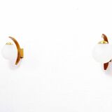 Pair of Scandinavian wall lamps