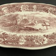 Oval flat Villeroy and Boch, model Burgenland red