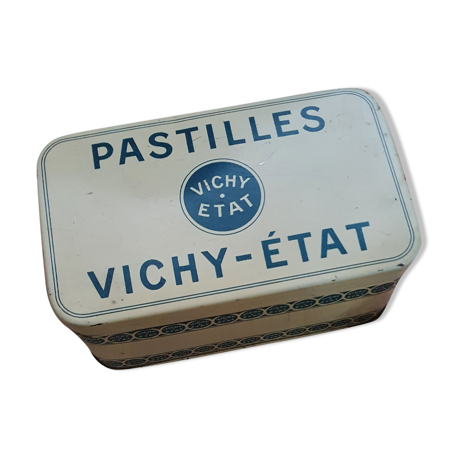 Old vichy pastilles metal box