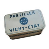 Old vichy pastilles metal box