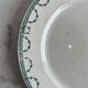 Flat plate Sarreguemines Iron table Faust