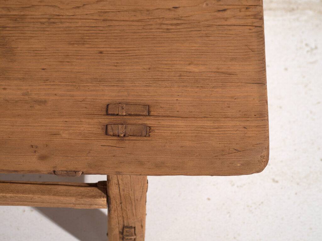 Table basse ancienne en orme – Table d’appoint primitive chinoise – circa 1900 #10