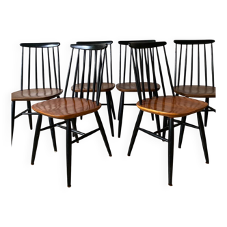 6 Fanett Tapiovaara chairs