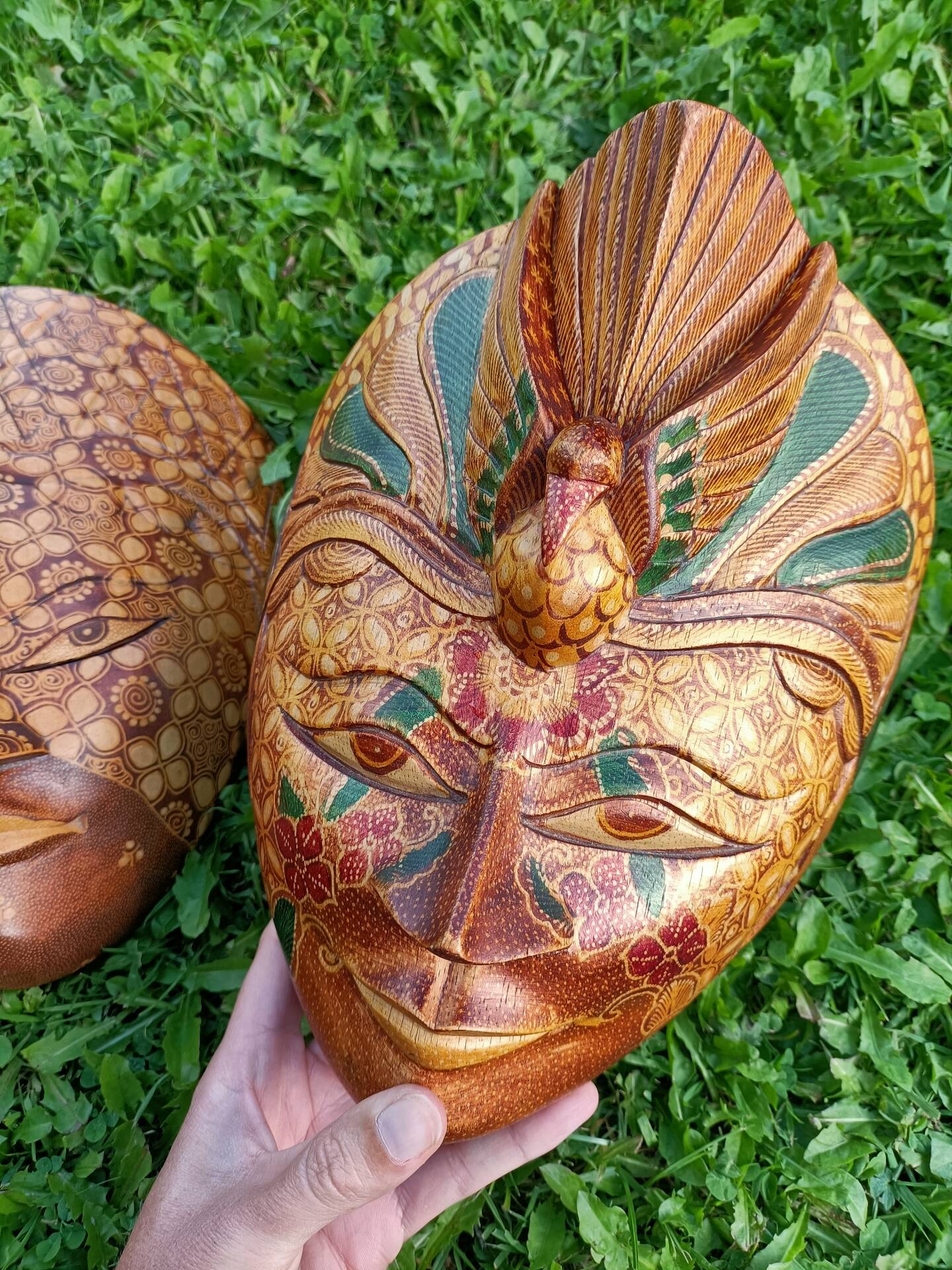 Masques ethniques rétro