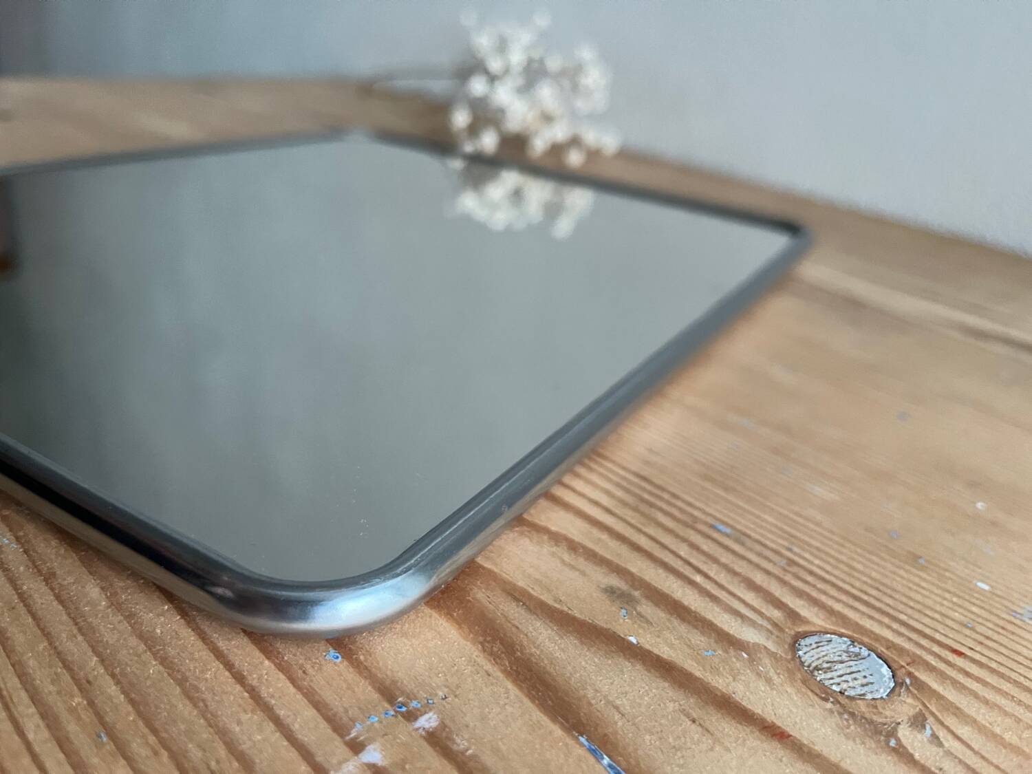 Vintage barber mirror 29 x 24 cm