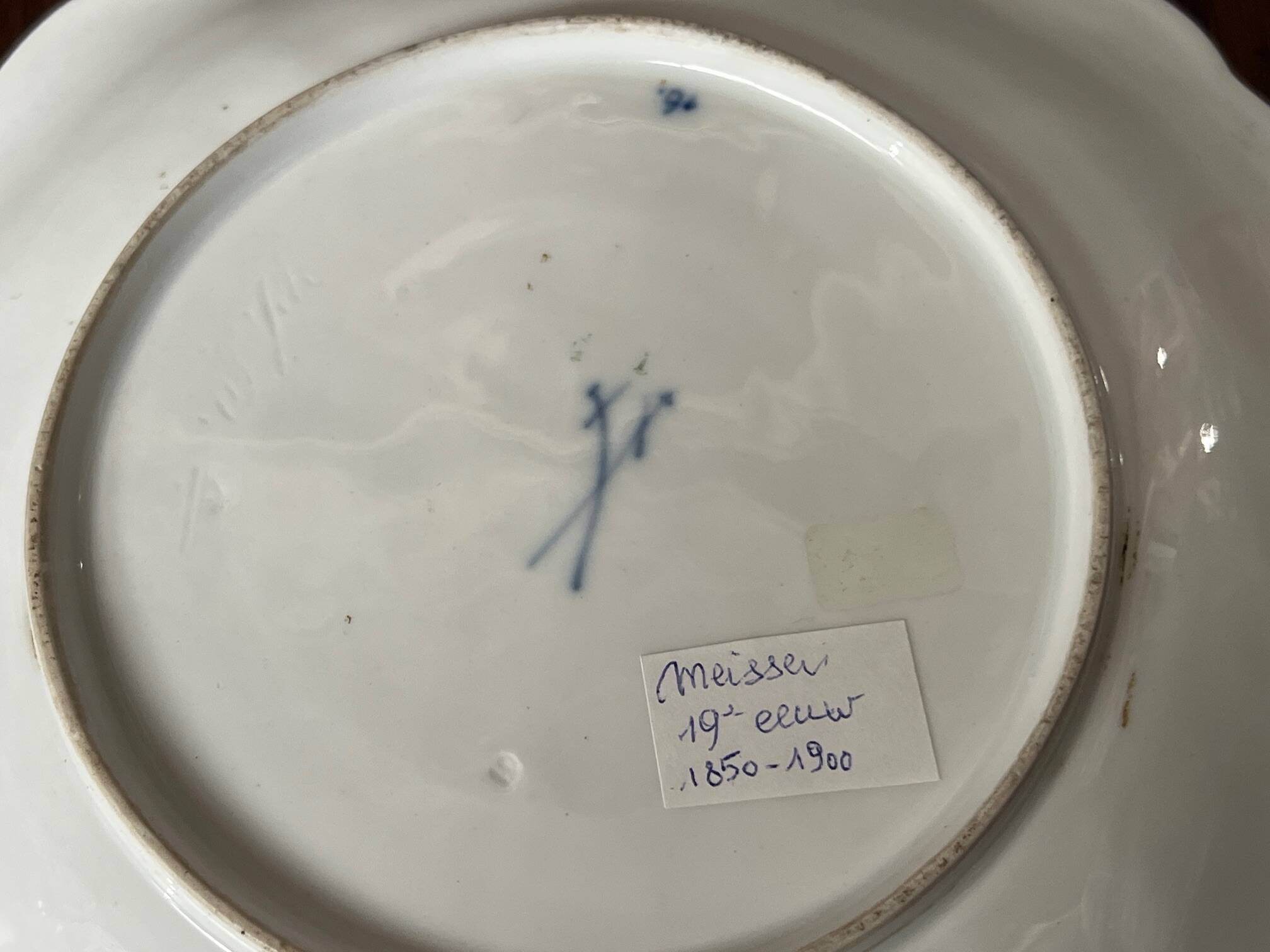 Decorative plate Meissen.