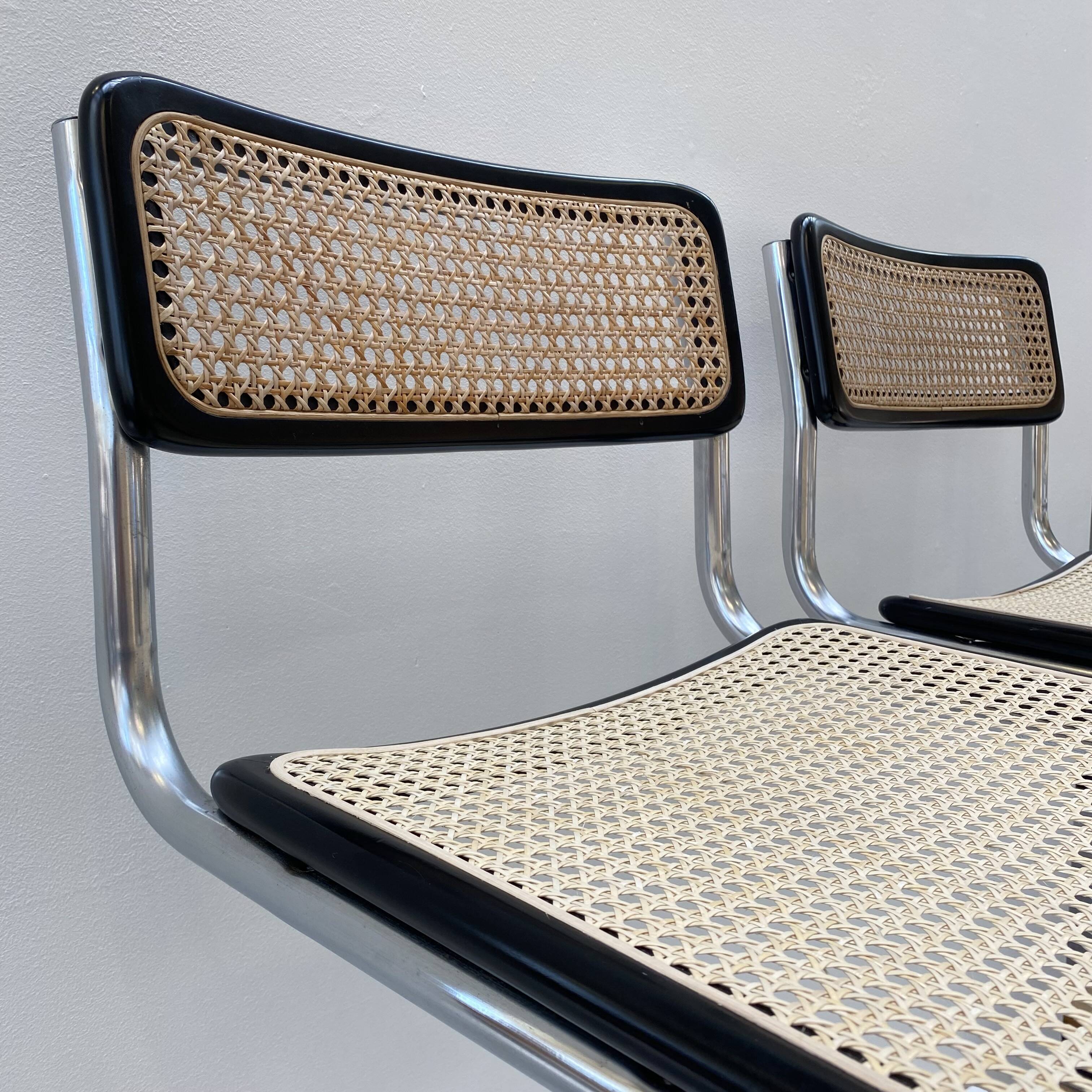 Pair of Marcel Breuer high bar chairs