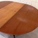 Table à manger ronde extensible en teck vintage