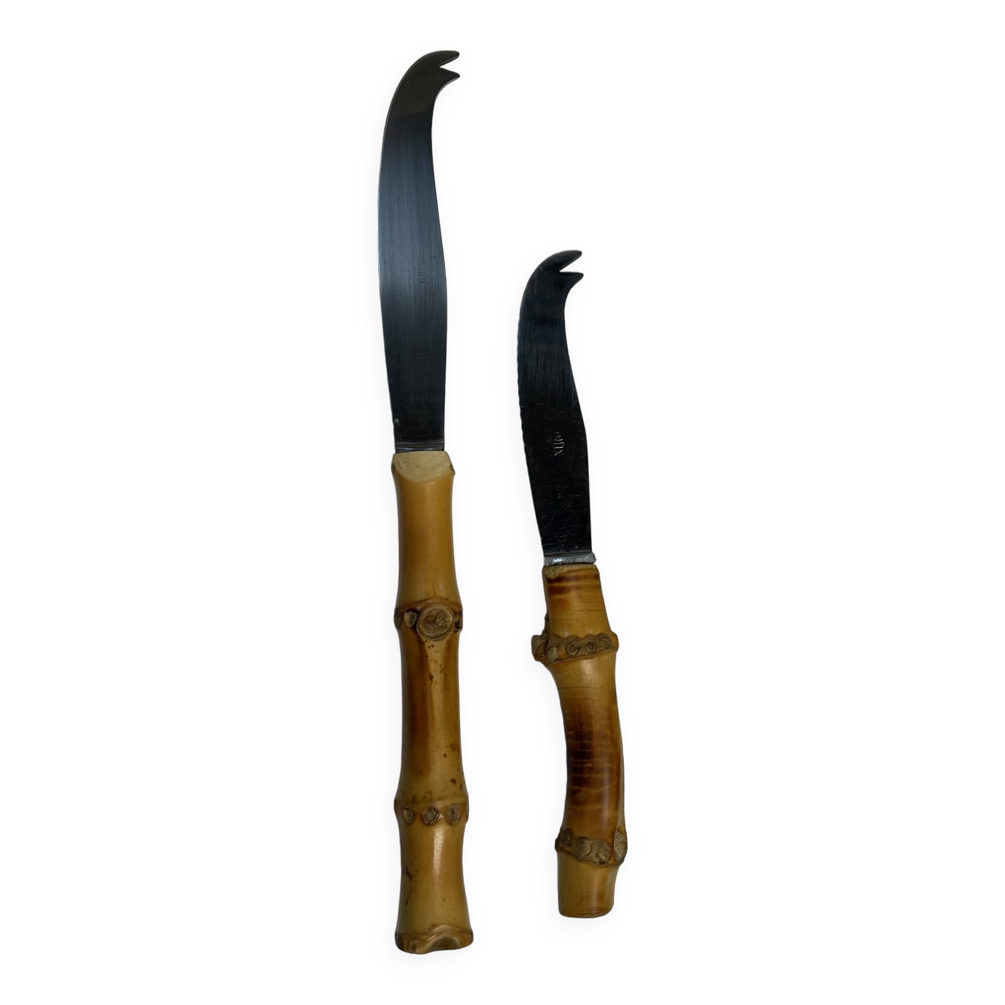 Couteaux manche bambou