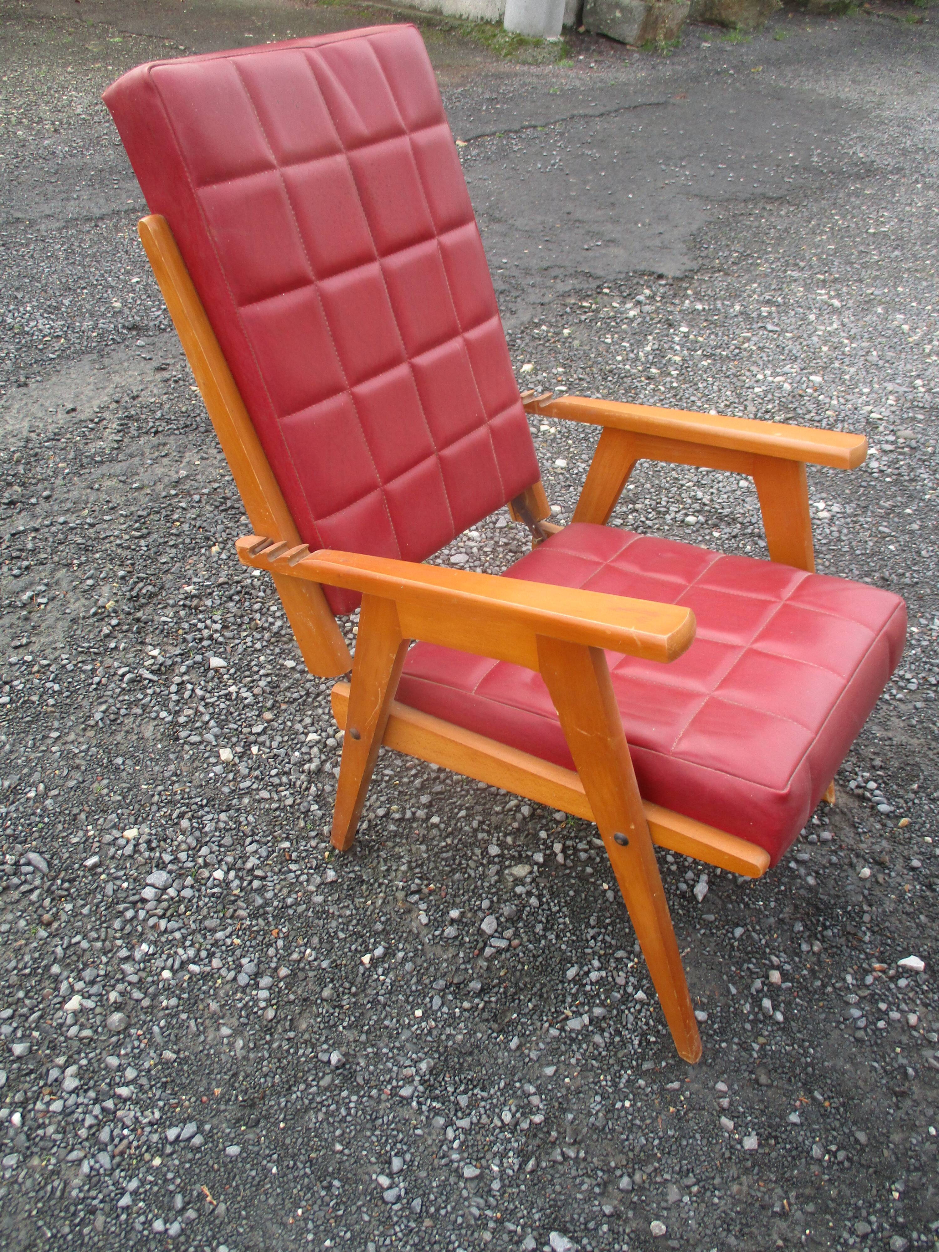 Scandinavian adjustable armchair