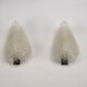 Pair of wall lamps by Ercole Barovier in Rugiadoso Murano glass, Italy 1950