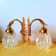 Paire D'Appliques Feuilles D'Acanthes 1970