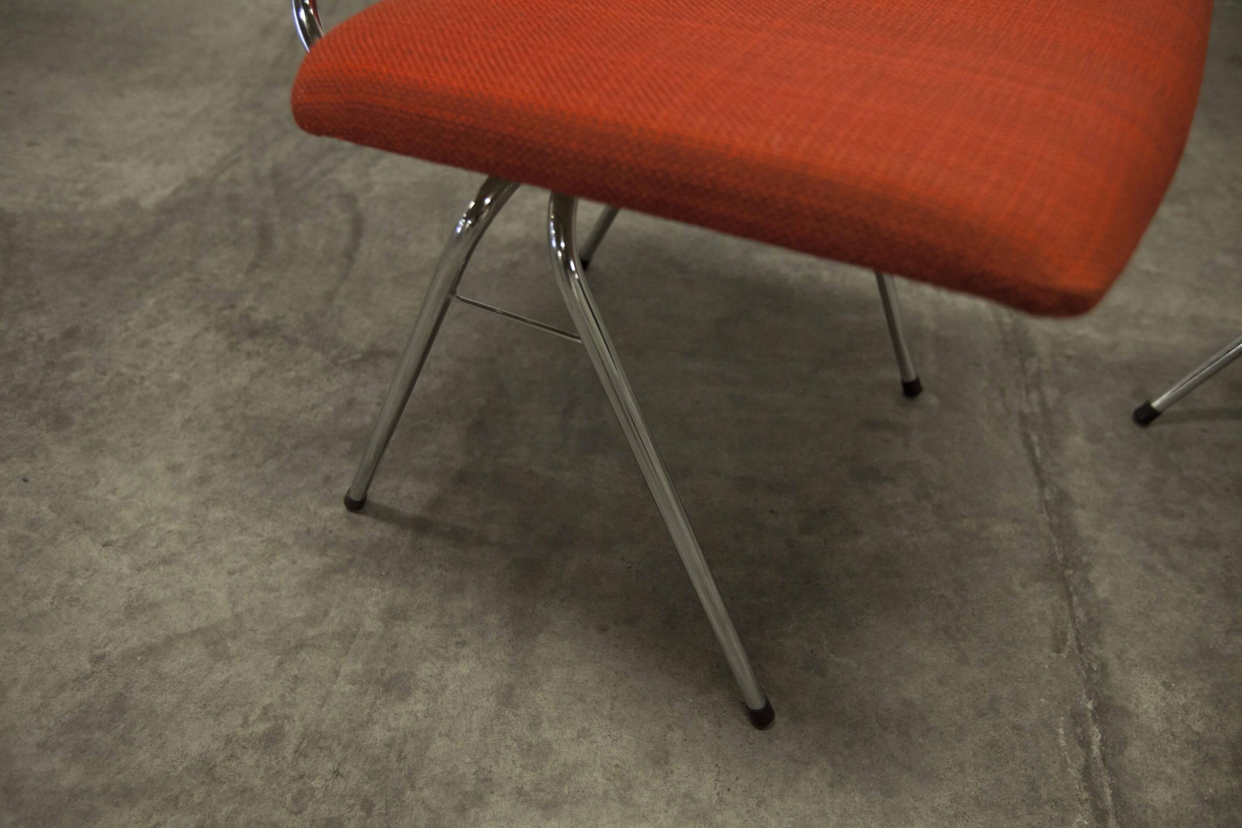 Pair of compass model chairs by Pierre Guariche for Les Huchers-Minvielle France 1955