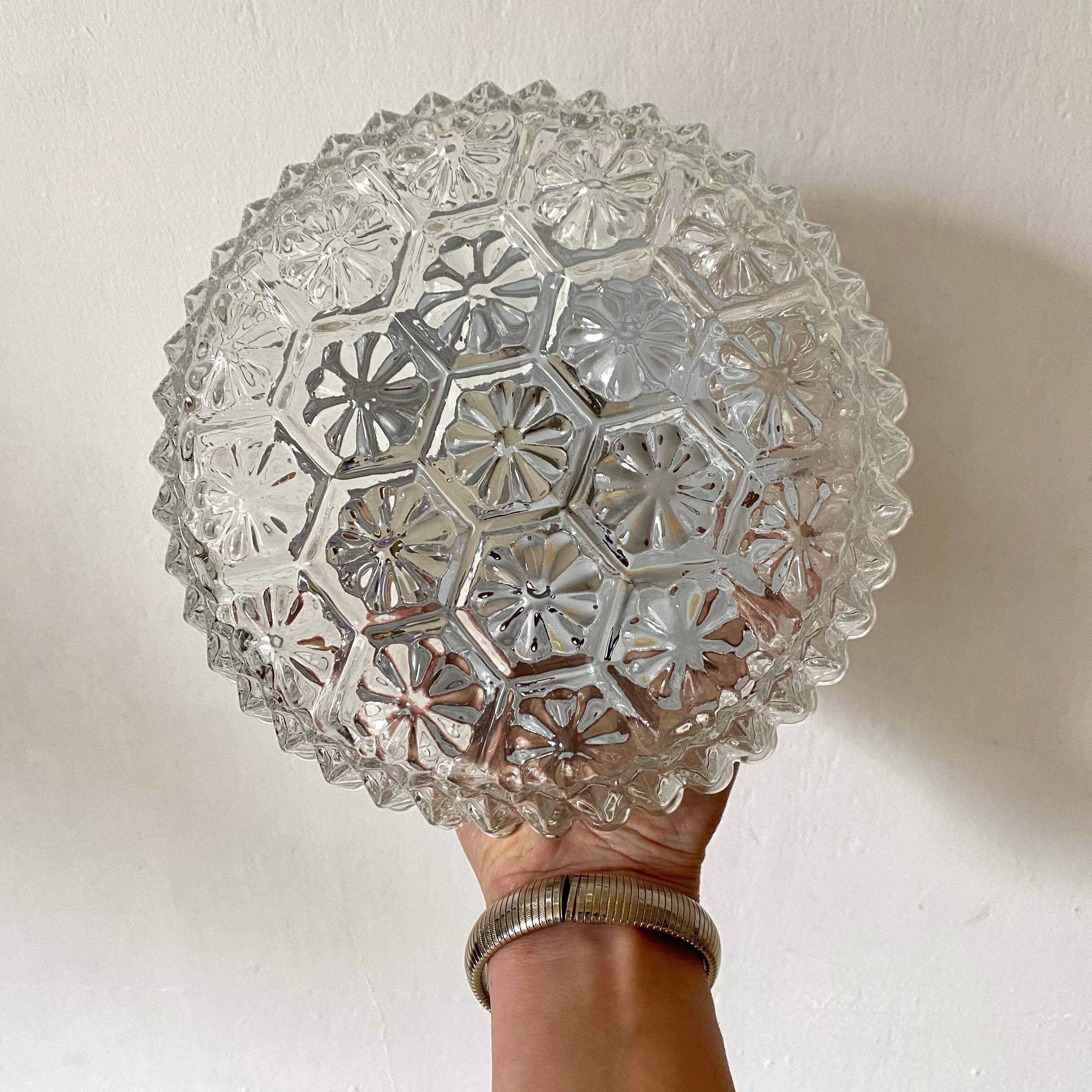 Vintage glass ceiling lamp