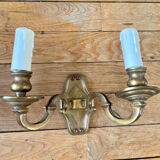 Pair of old bronze sconces