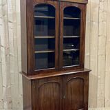 19th century Victorian 2-body bookcase in mahogany