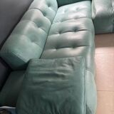 Fine grain leather sofa