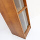 Large vintage glass library mid-century - 1960s