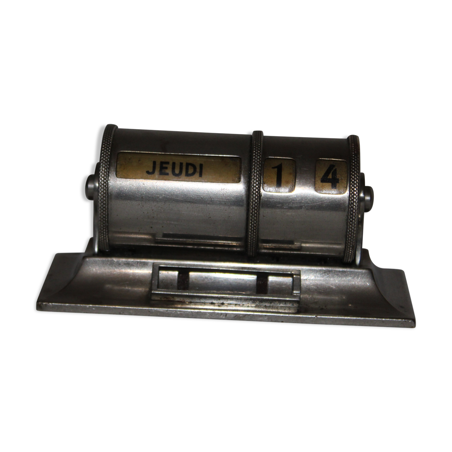 Perpetual calendar old vintage metal