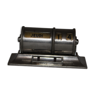 Perpetual calendar old vintage metal