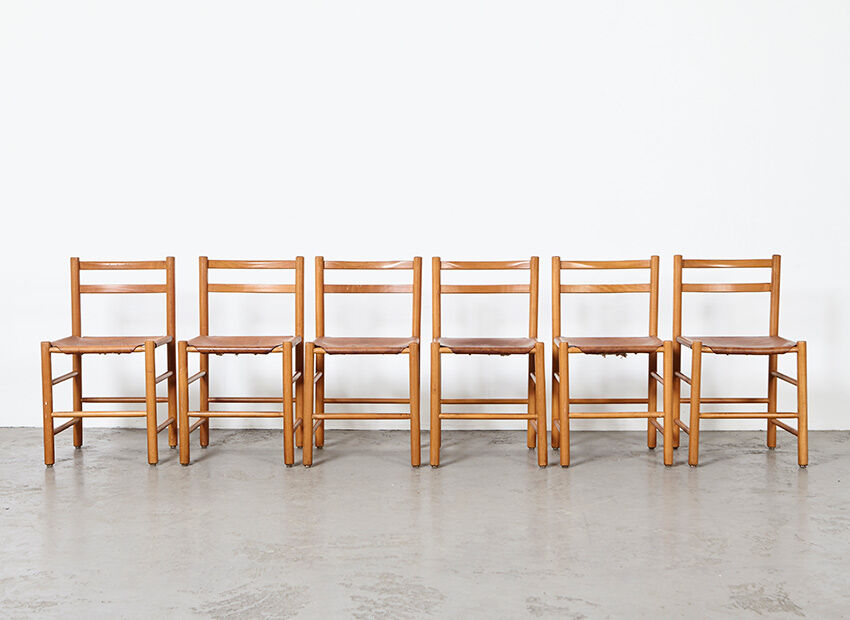 Ate van Apeldoorn Set of 6 Dining Chairs for Houtwerk Hattem 1960s
