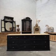 Workshop furniture from the early 20th century.