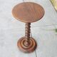 Turned wooden end table