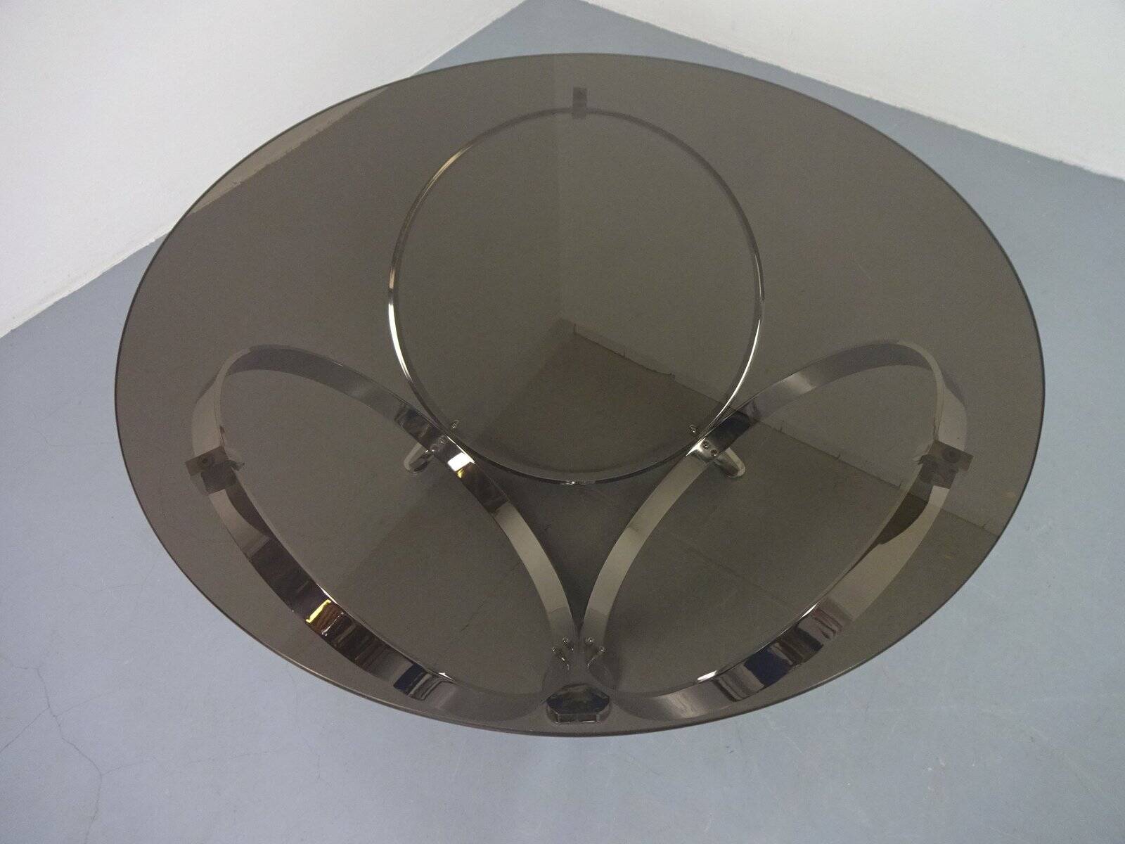 Space Age Glass Coffee Table by Knut Hesterberg for Ronald Schmitt, 1960s